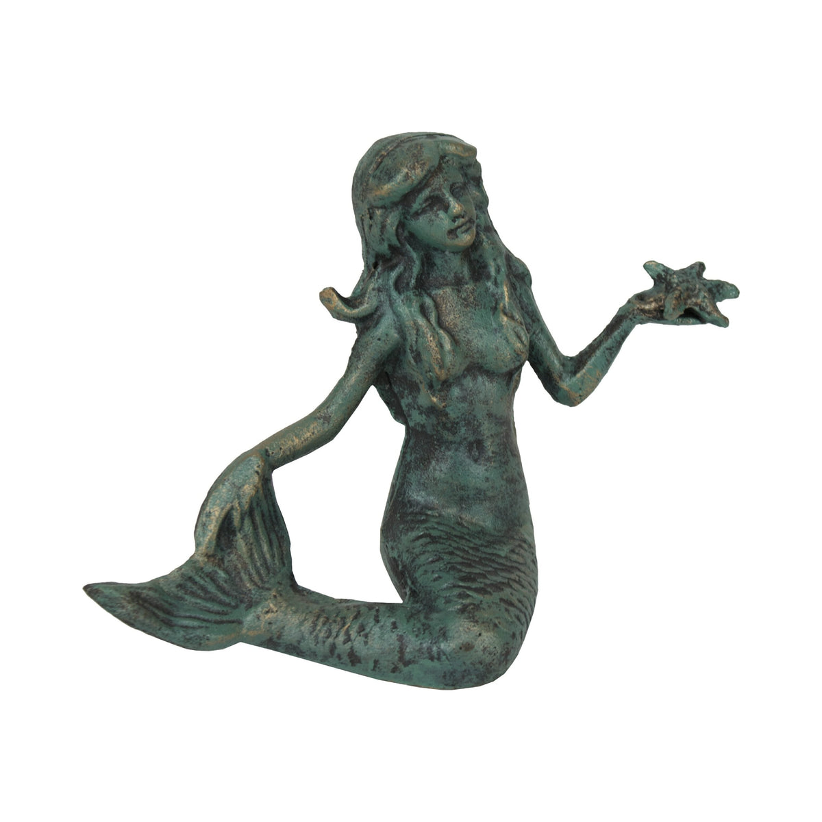 Mermaid w/ Starfish – Verdigris