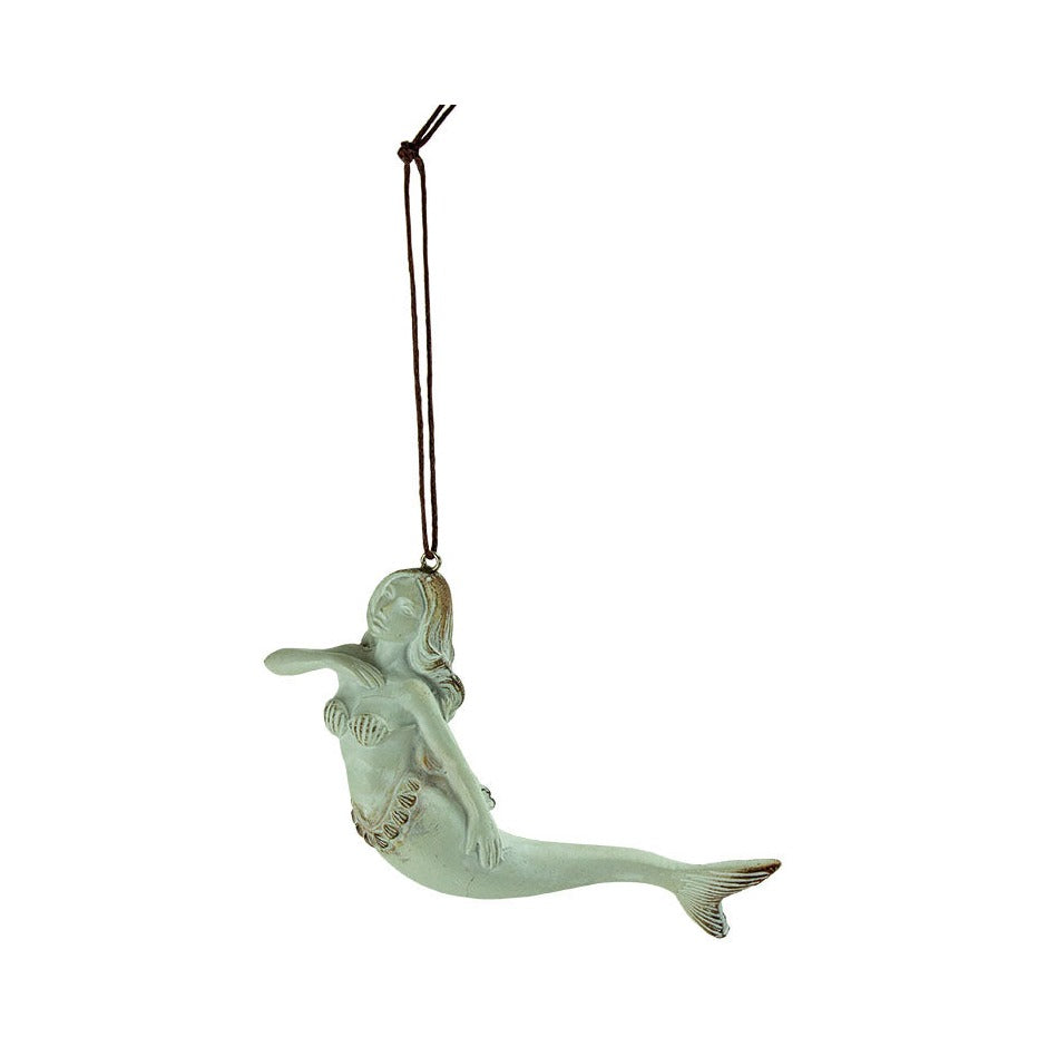 Mermaid Ornament – Antique White (Pkg. 6)
