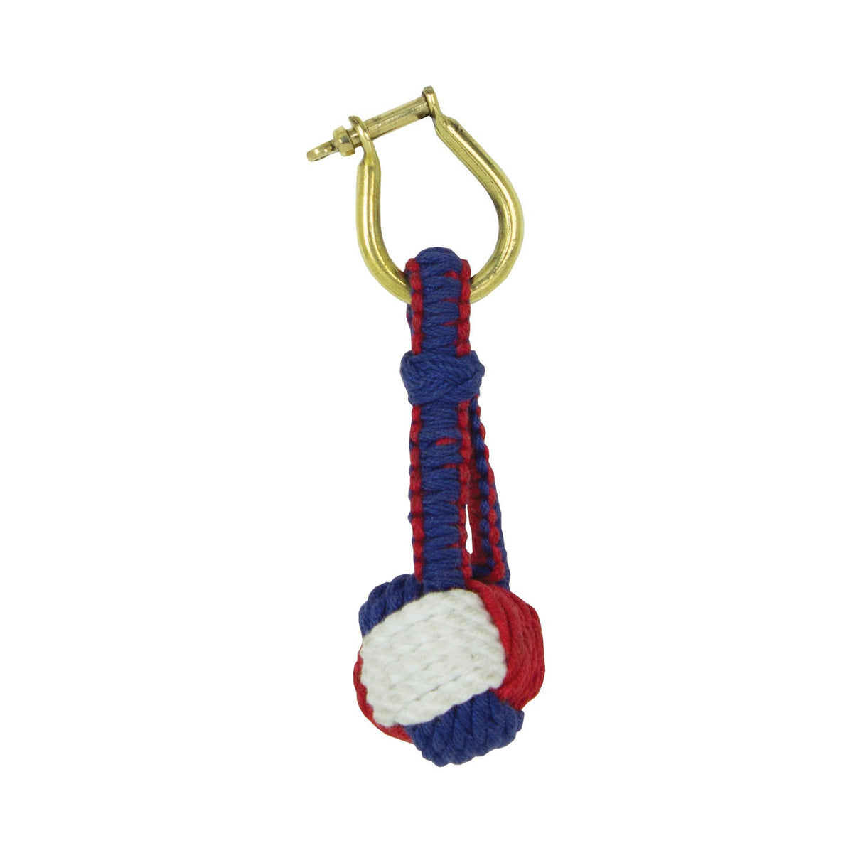 Monkey Fist Key Chain – Red, White, Blue (Pkg. 4)