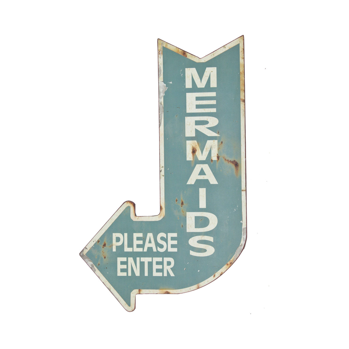 Mermaids Sign – Tin (Pkg. 4)