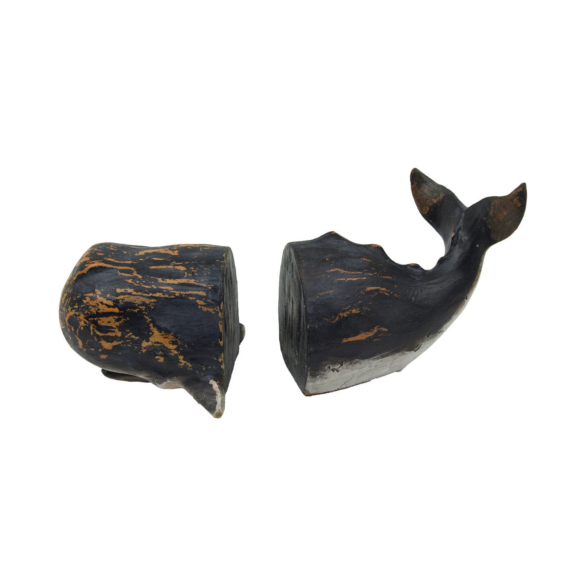 Sperm Whale Bookends – Black (Pr.)