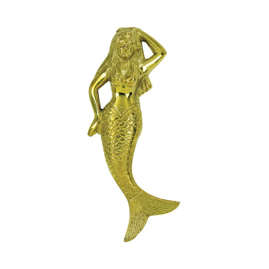 Mermaid Door Knocker – Brass
