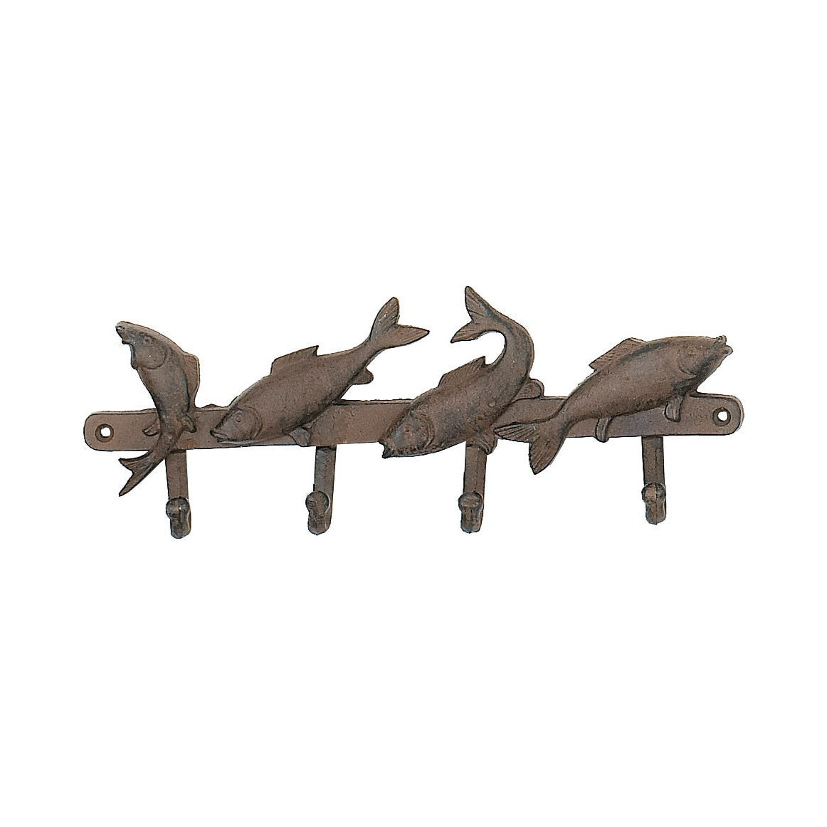 Fish Rack w/ 4 Hooks – Rust – (Pkg. 2)