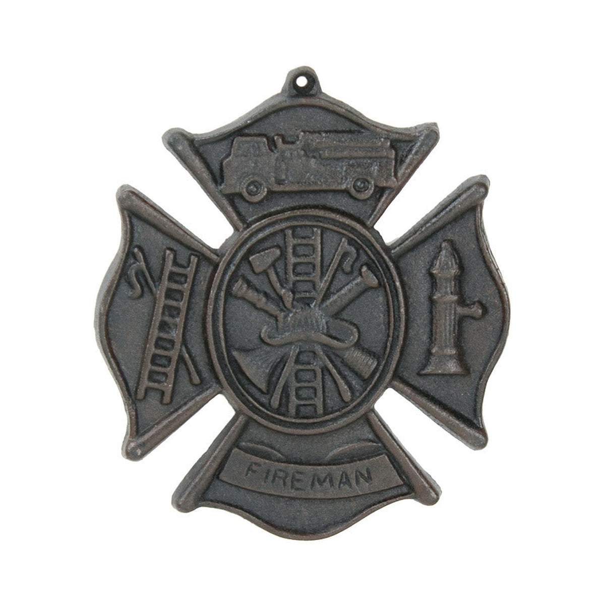 Fireman Plaque – Rust (Pkg. 3)
