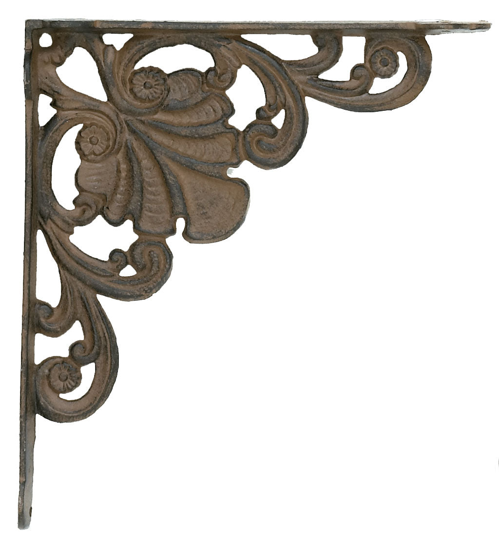 Lg. Shell Bracket – Rust (Pkg. 4) –