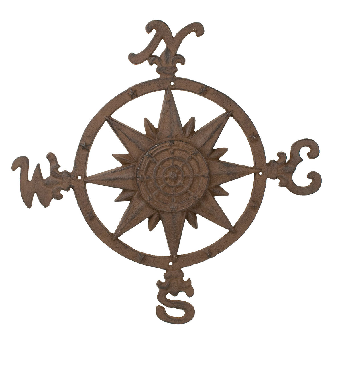Compass Rose – Rust Finish – (Pkg. 2)