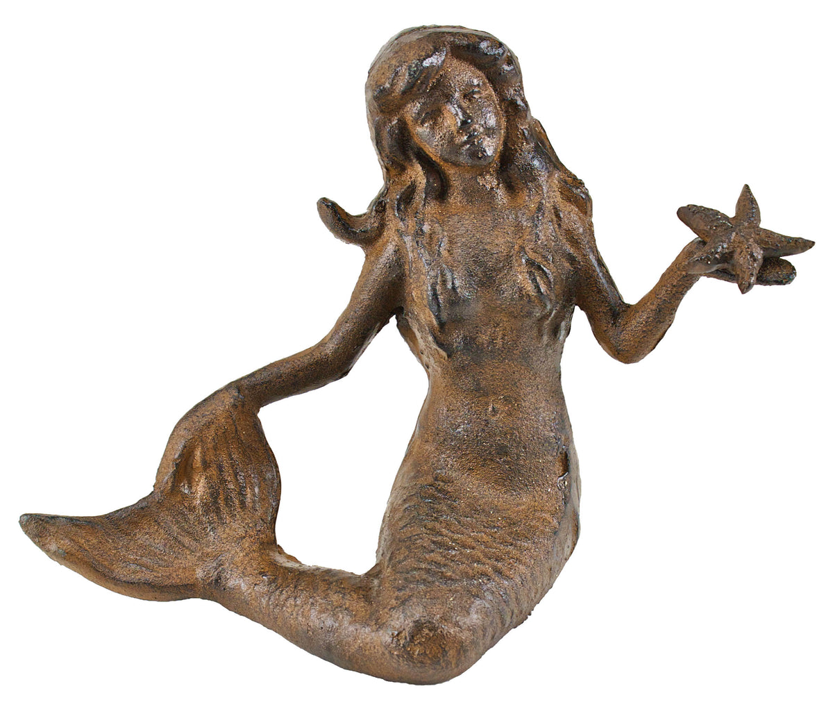 Mermaid w/ Starfish – Rust