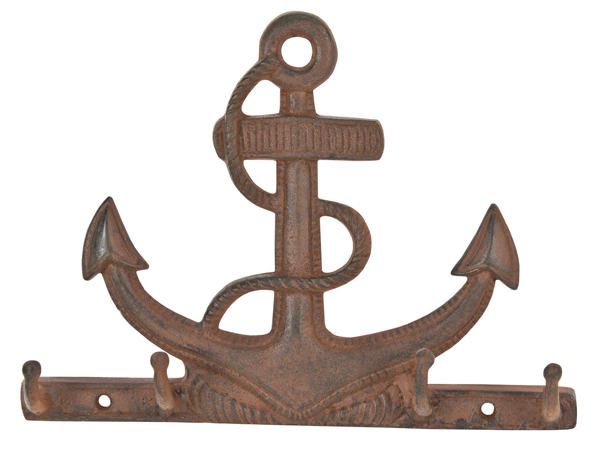 Anchor Key Rack – Rust (Pkg. 4)
