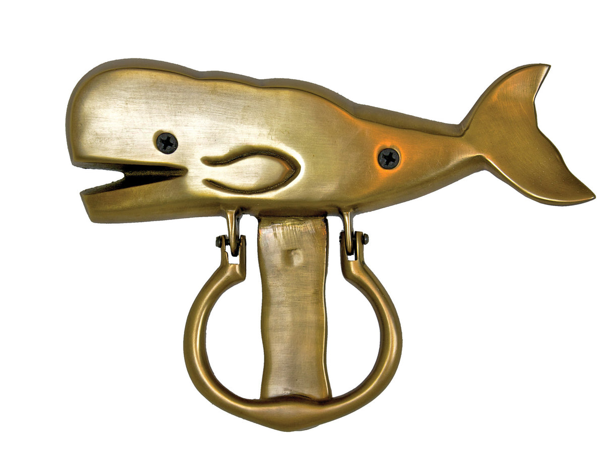 Whale Door Knocker – Antique Brass (Min. 2)