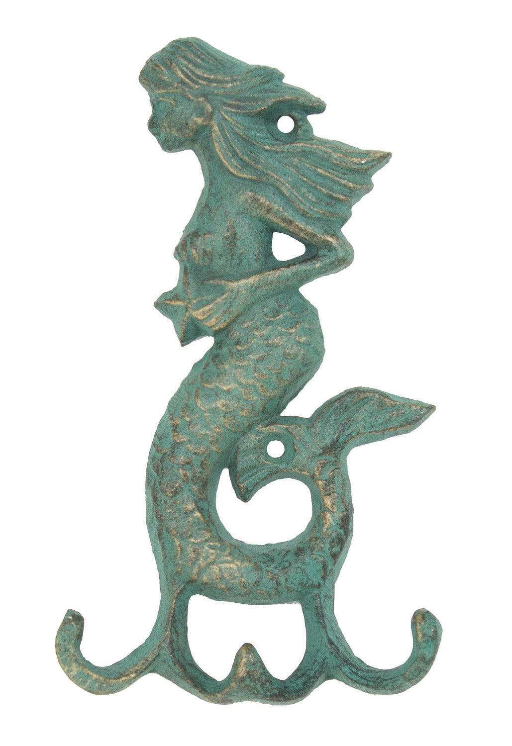 Mermaid Hook – Verdigris (pkg. 6)