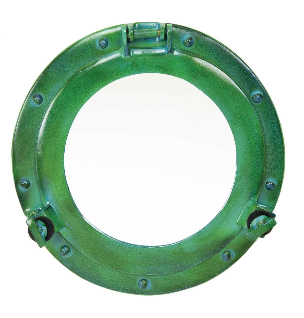 Porthole Mirror (Green Aluminum)