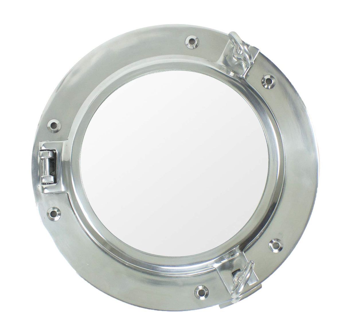 Porthole Mirror Pol. Al. 15″ Dia.(10″ Dia. Mirror)