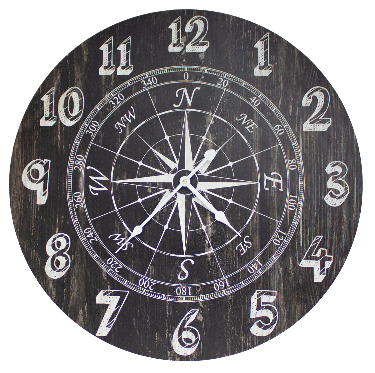 Compass Rose Clock
