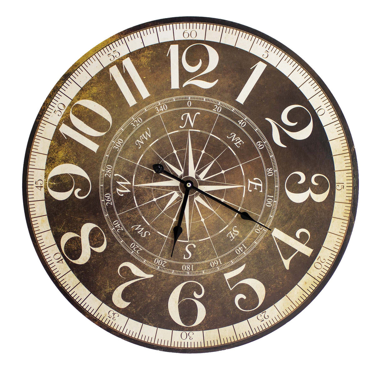 Compass Rose Clock