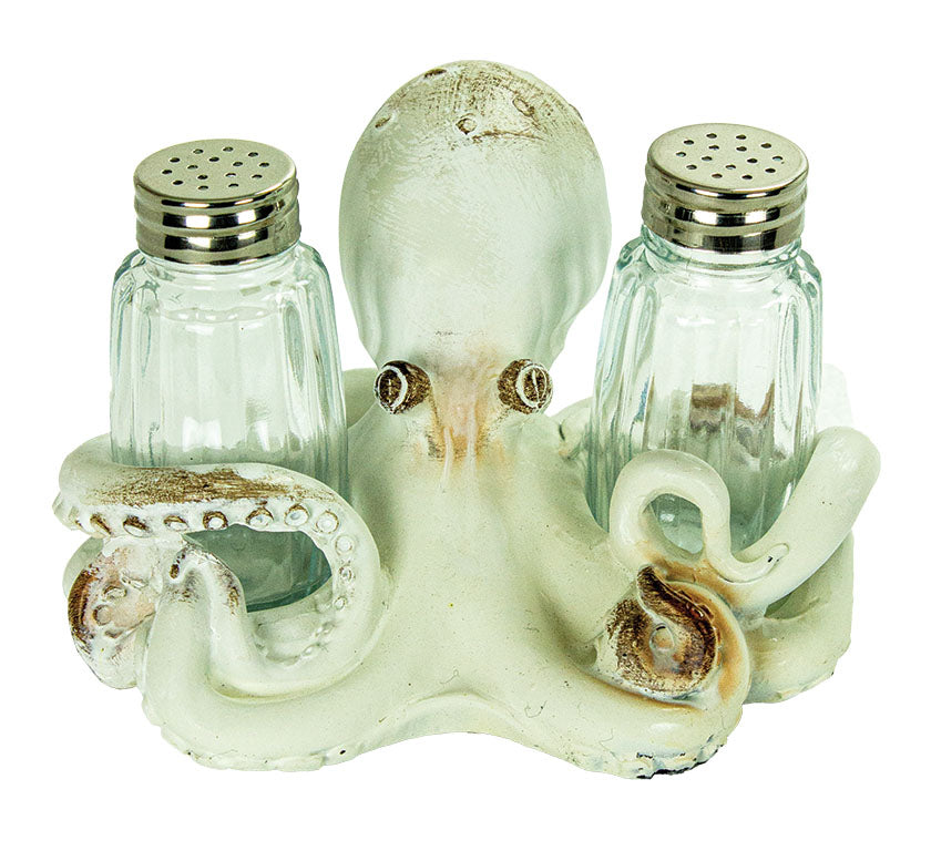Octopus Salt & Pepper – Antique White