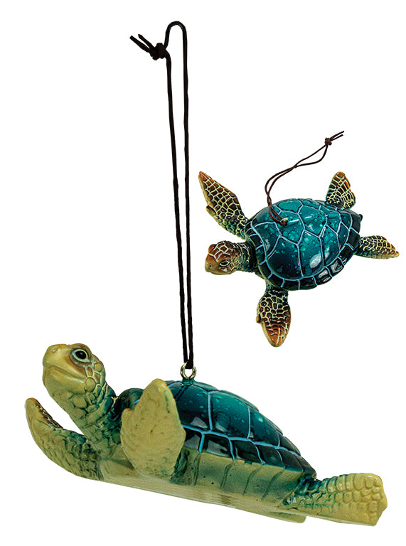 Sea Turtle Ornament – Blue (Pkg. 4)