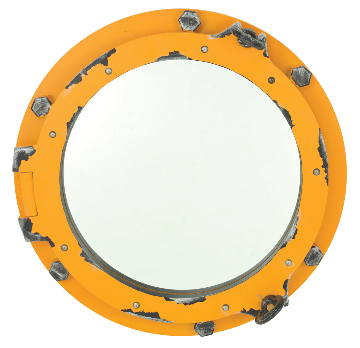 Porthole Mirror – Orange
