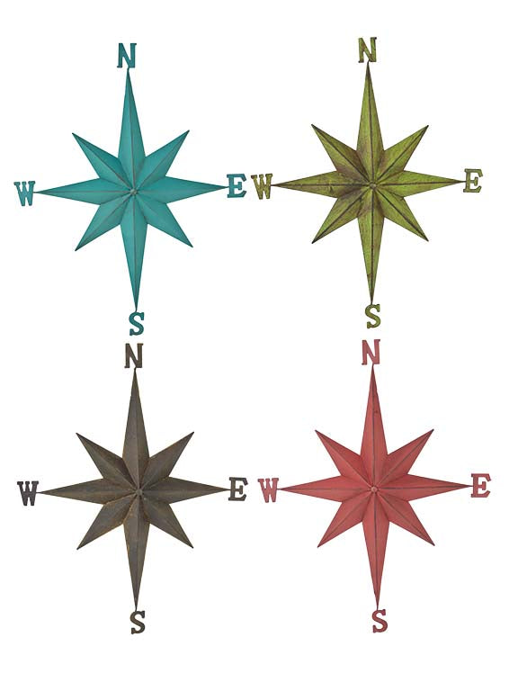 Compass Rose – Tin (pkg. 4)