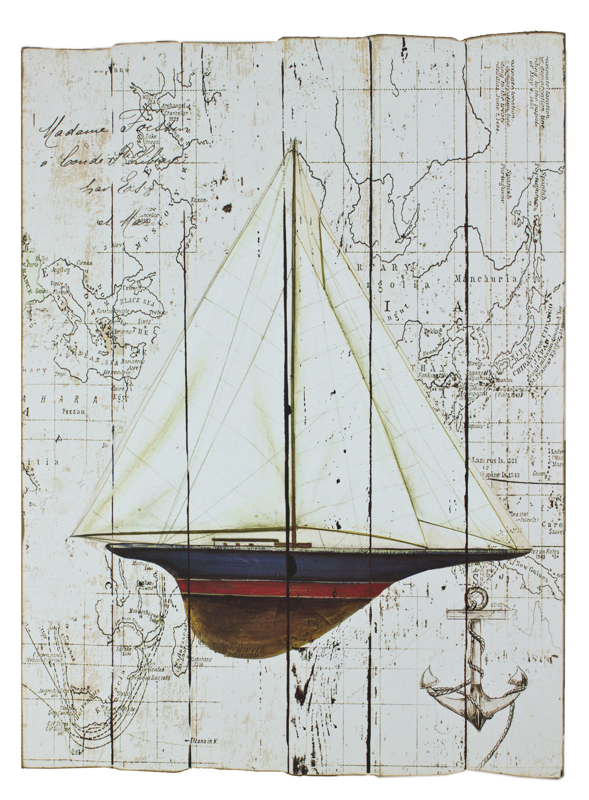 Sailboat Sign – Wood (min. 4)