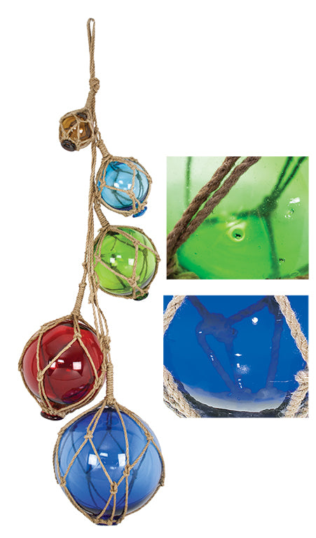 S/5 Rope Buoys Amber, Lt. Blue, Green, Red, Dk Blue – Final Sale — view 2