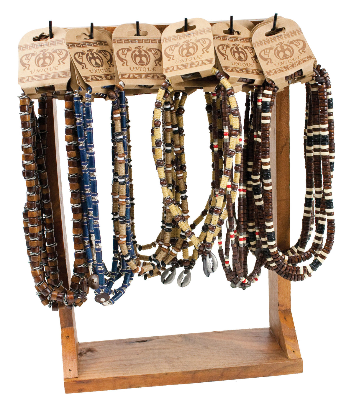 6 Styles Leather Cord Necklace Pairs (Pkg. 12)
