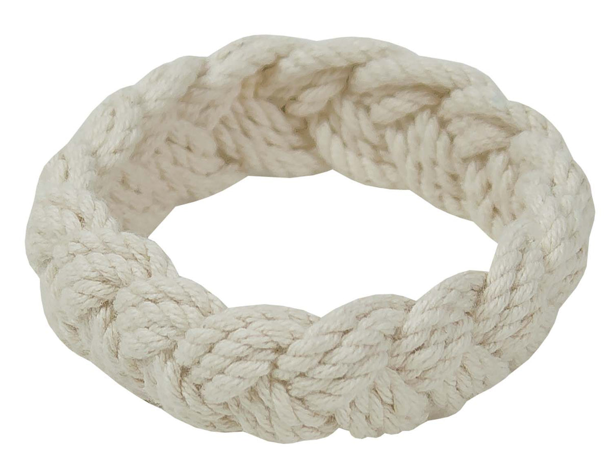 White Cotton Bracelet – Med. 4″ (Pkg. 6)