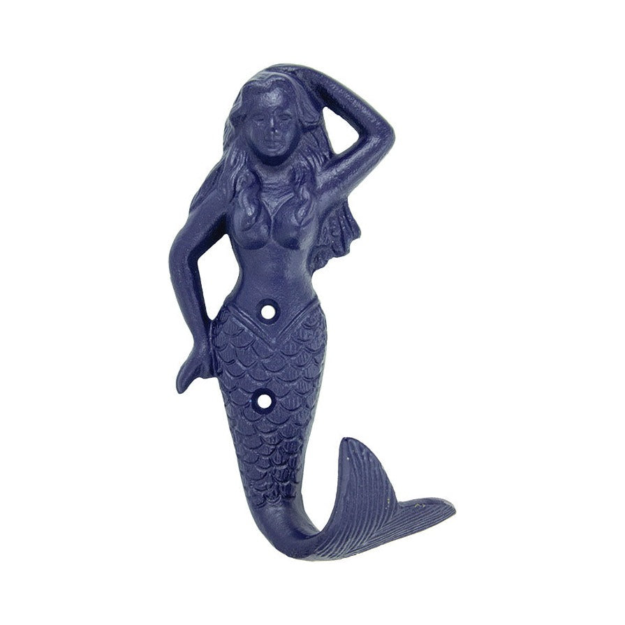 Mermaid Wall Hook – Blue (Min. 6)