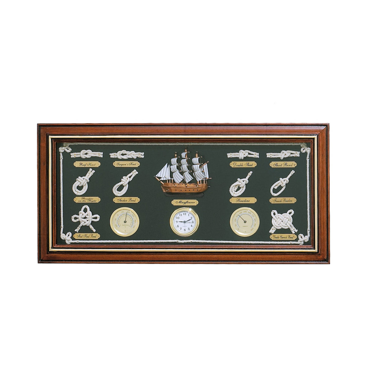 Knot Board W/Clock/Hygrometer/Thermometer