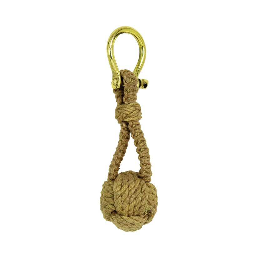 Monkey Fist Key Chain – Tan (Pkg. 4)