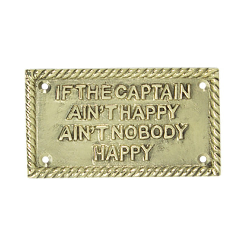 Captain Aint Happy – Brass (Pkg. 2)