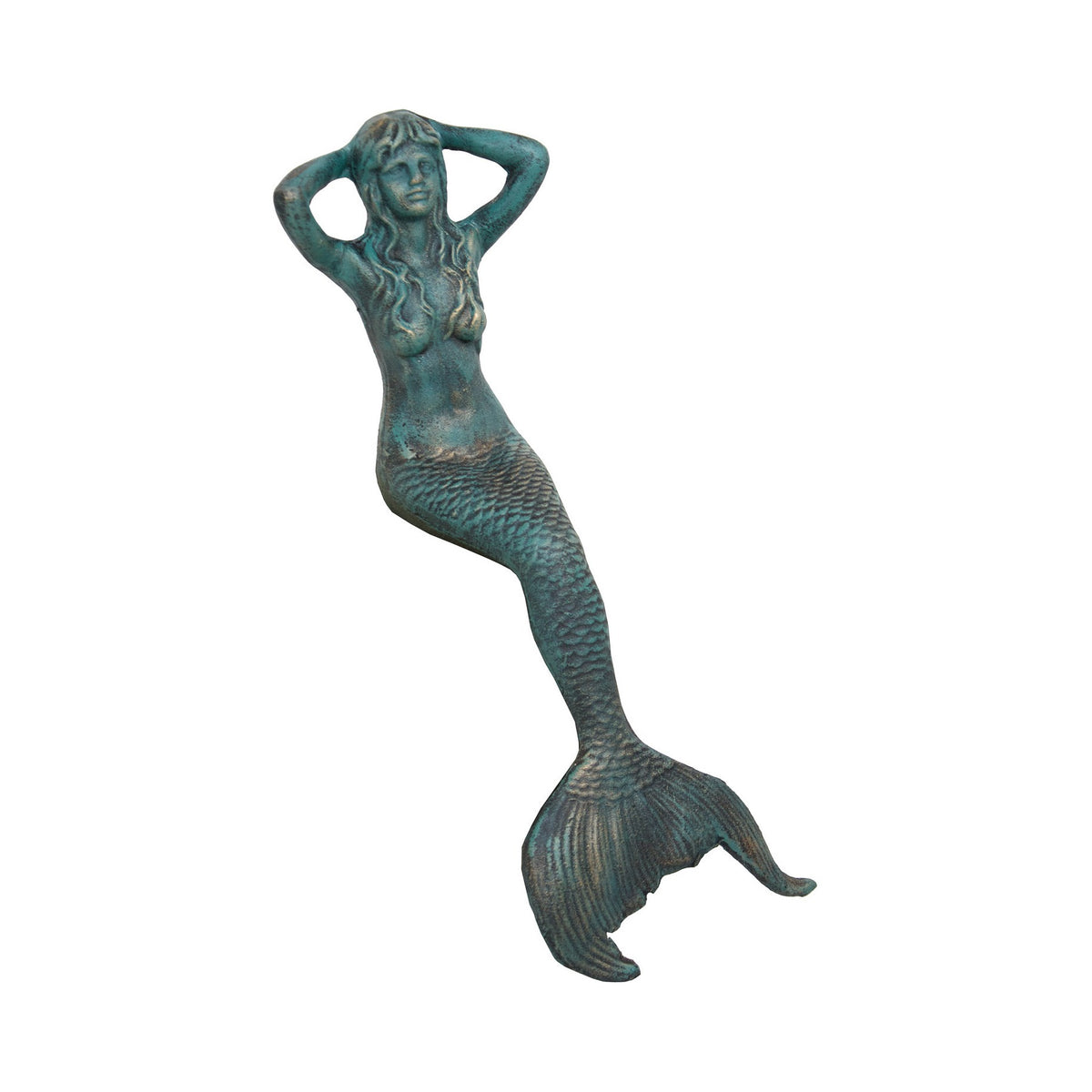 Sitting Mermaid – Verdigris (Pkg. 2)