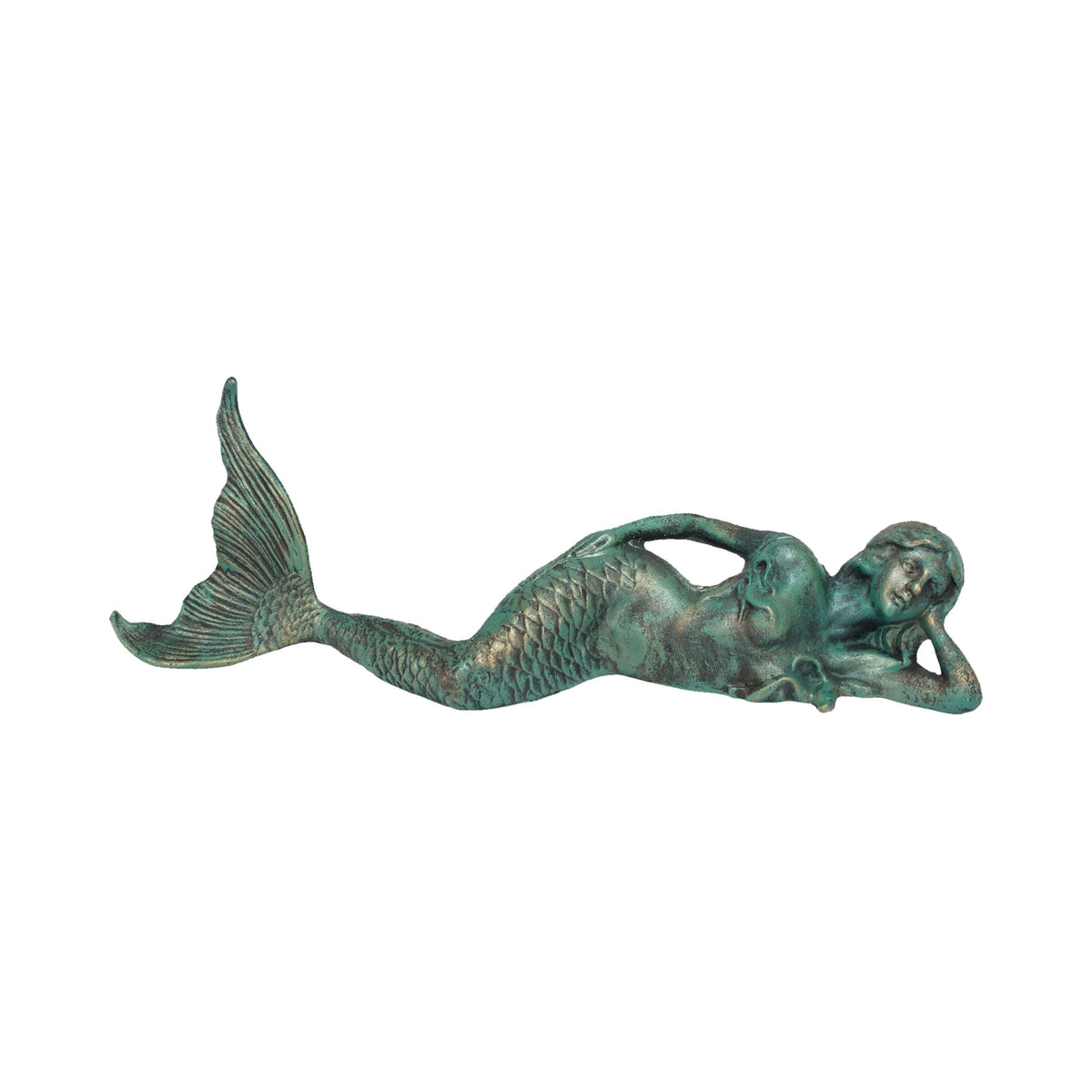 Ex. Lg. Laying Mermaid-Verdigris (A-802)
