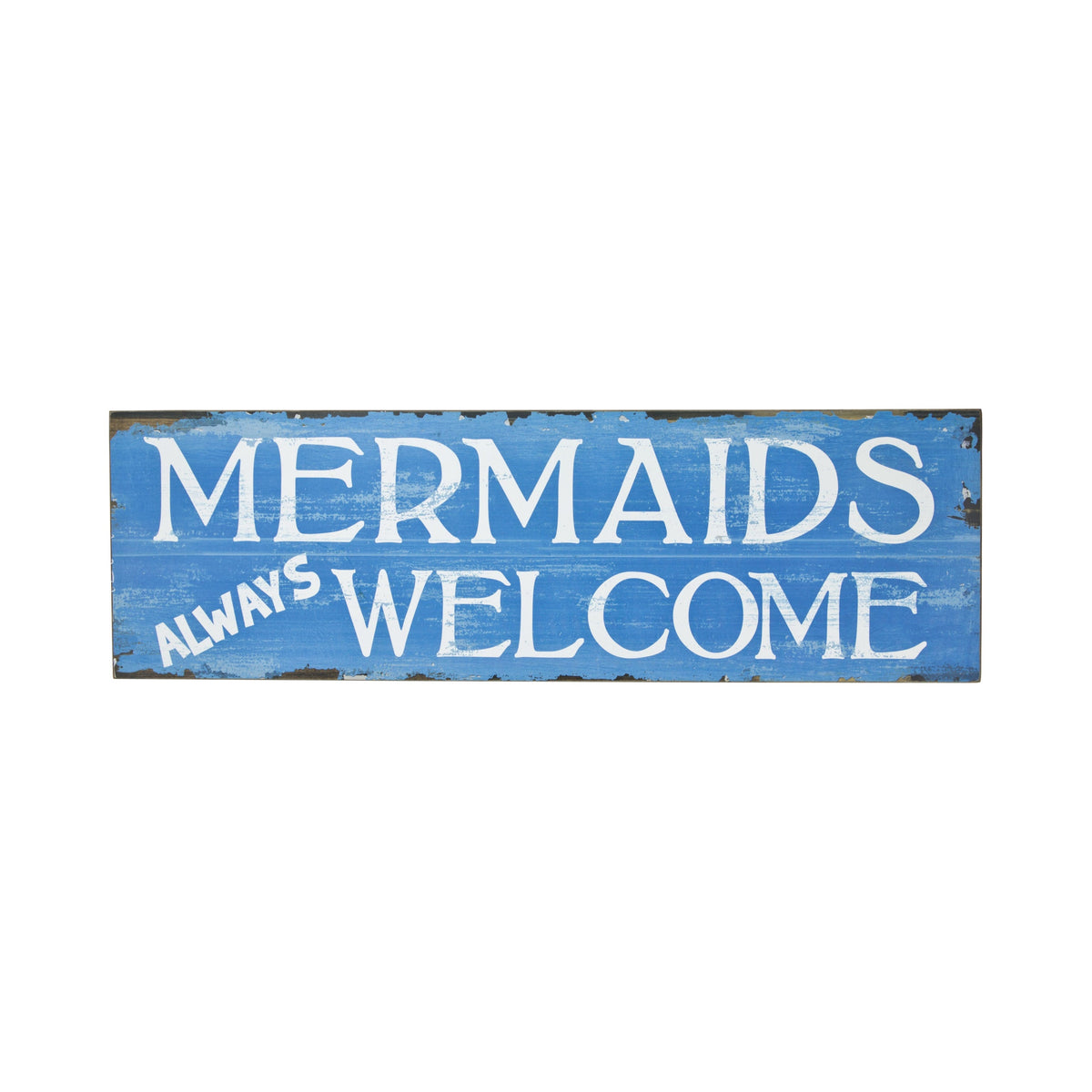 Mermaids Welcome Sign Wood – (Pkg. 4)