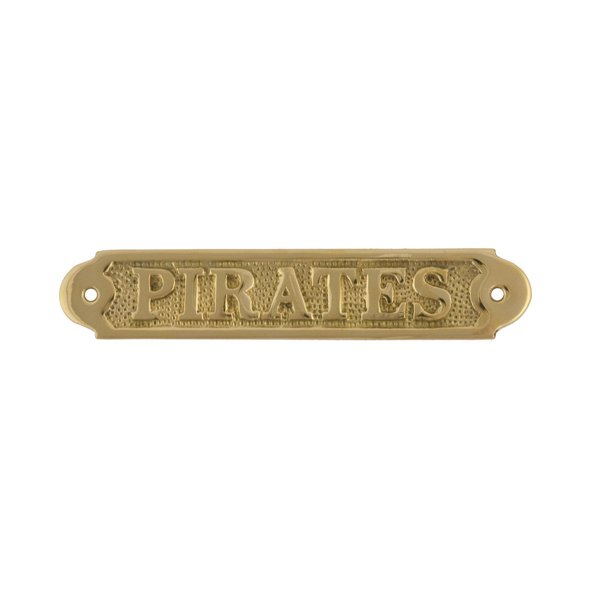 Pirates Sign – Brass (Min. 2)