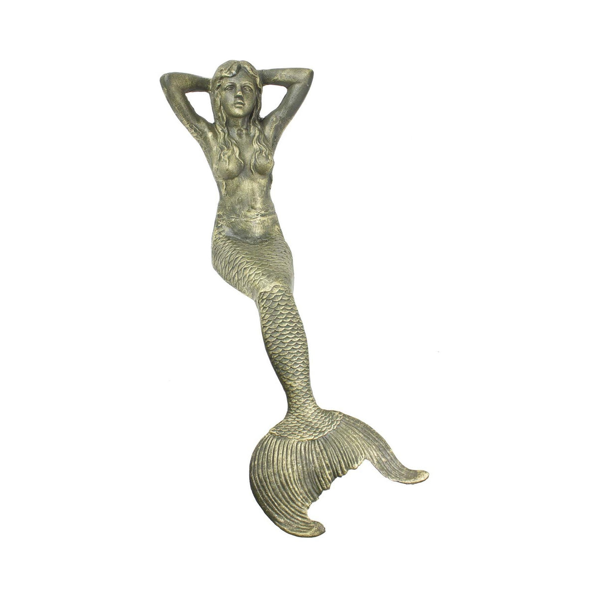 Giant Sitting Mermaid – Gold