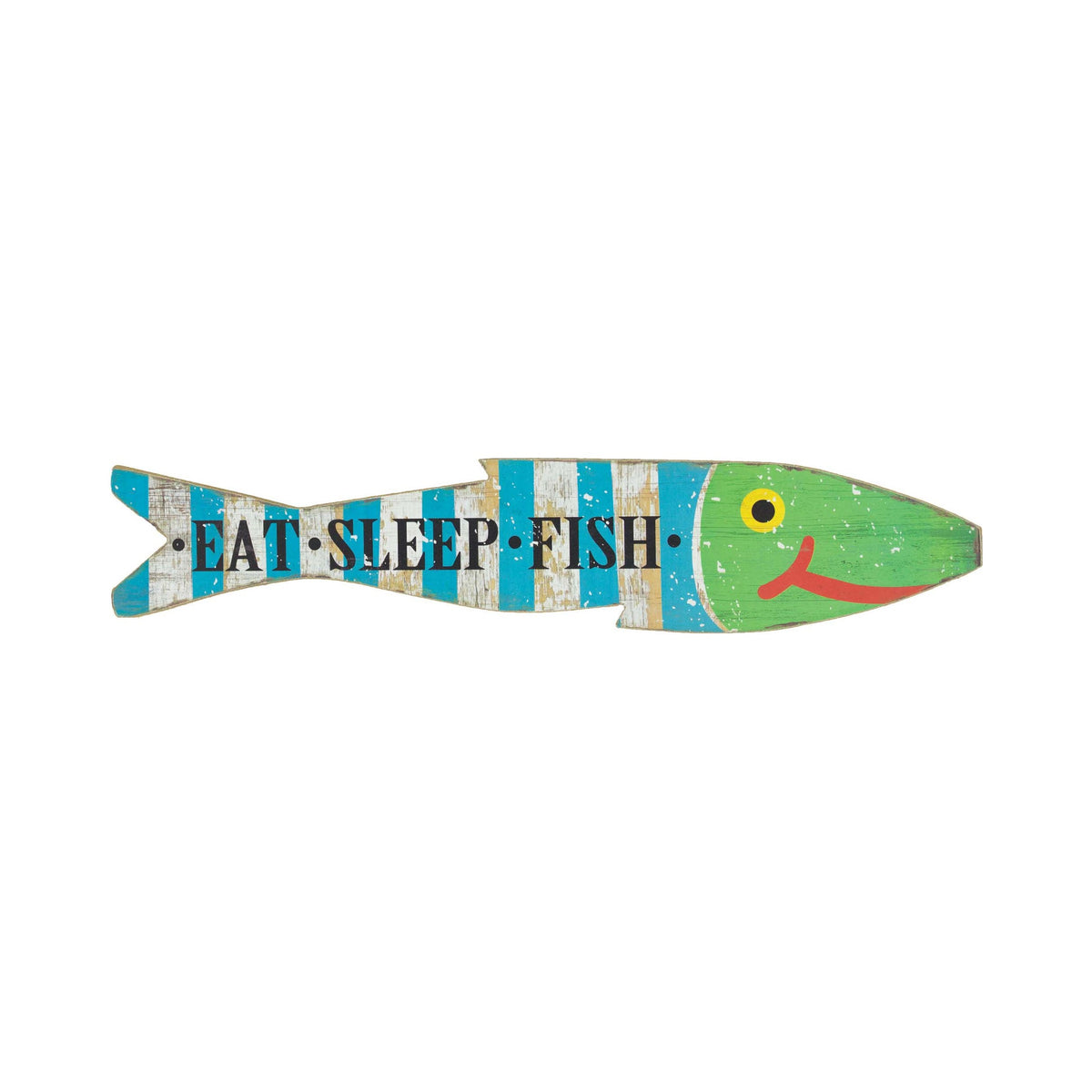 Eat Sleep Fish- Wood (pkg. 4)