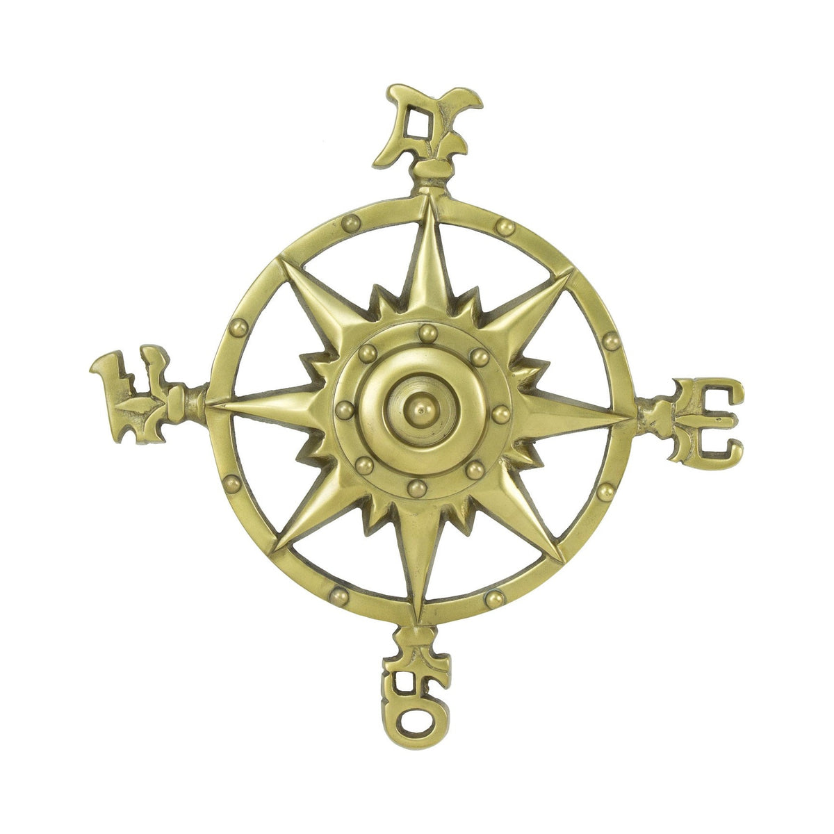 Compass Rose Ant. Brass Over Aluminum – (Pkg. 2)