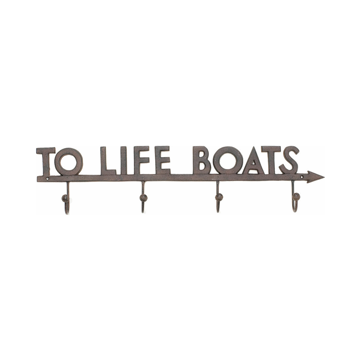 To Life Boats Sign – Rust (Pkg. 3)