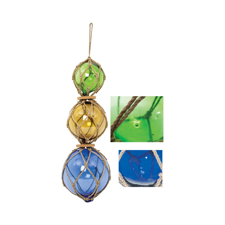 S/3 Rope Buoys – Final Sale (Dk. Blue, Amber, Green)