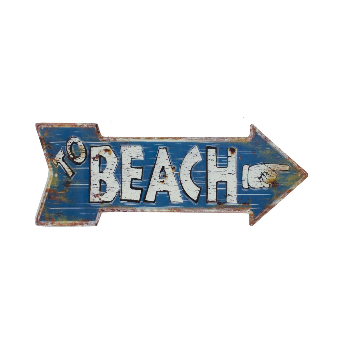 Beach Arrow Sign – Tin (Pkg. 2)