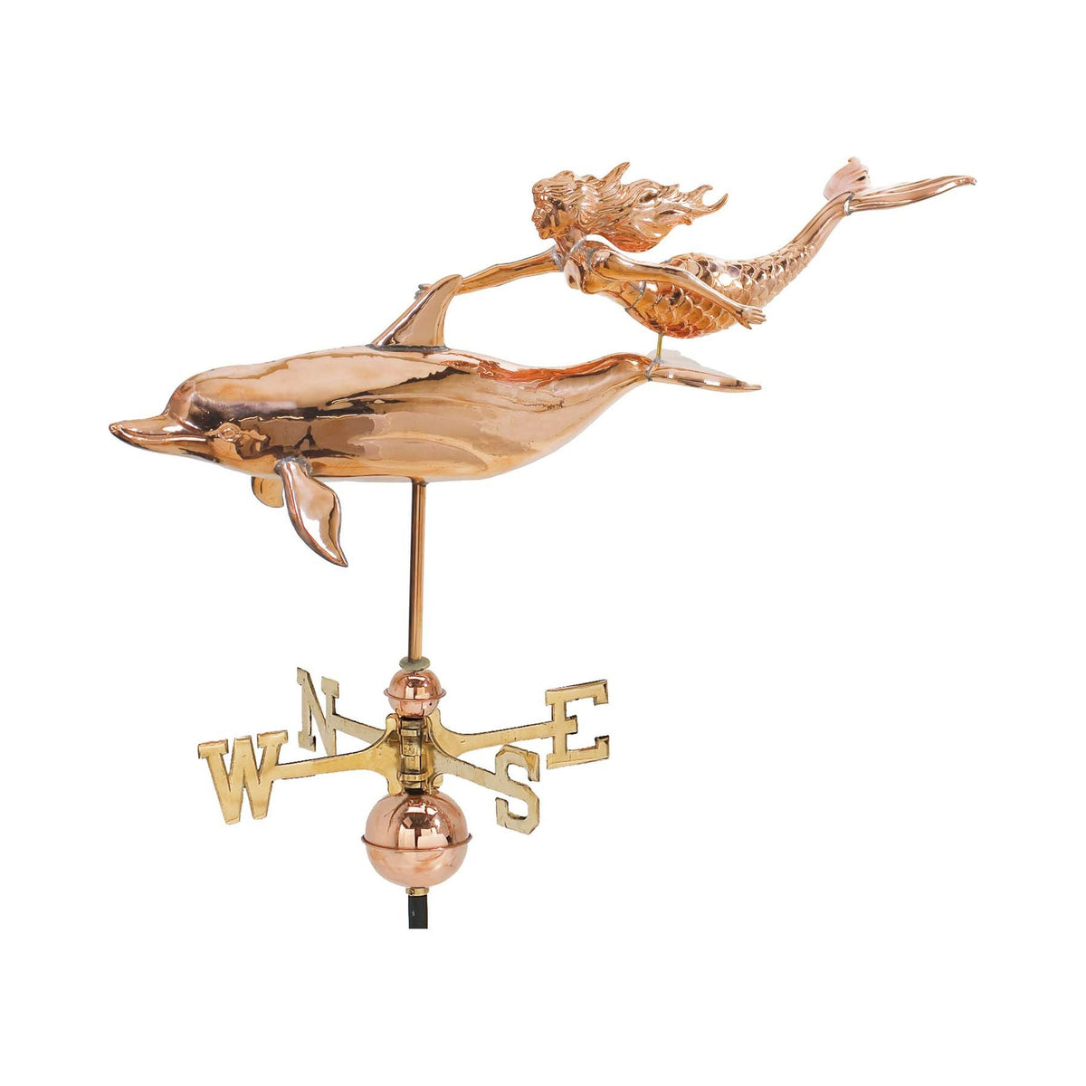 Pol. 3 D Ex. Lg. Mermaid W/Dolphin