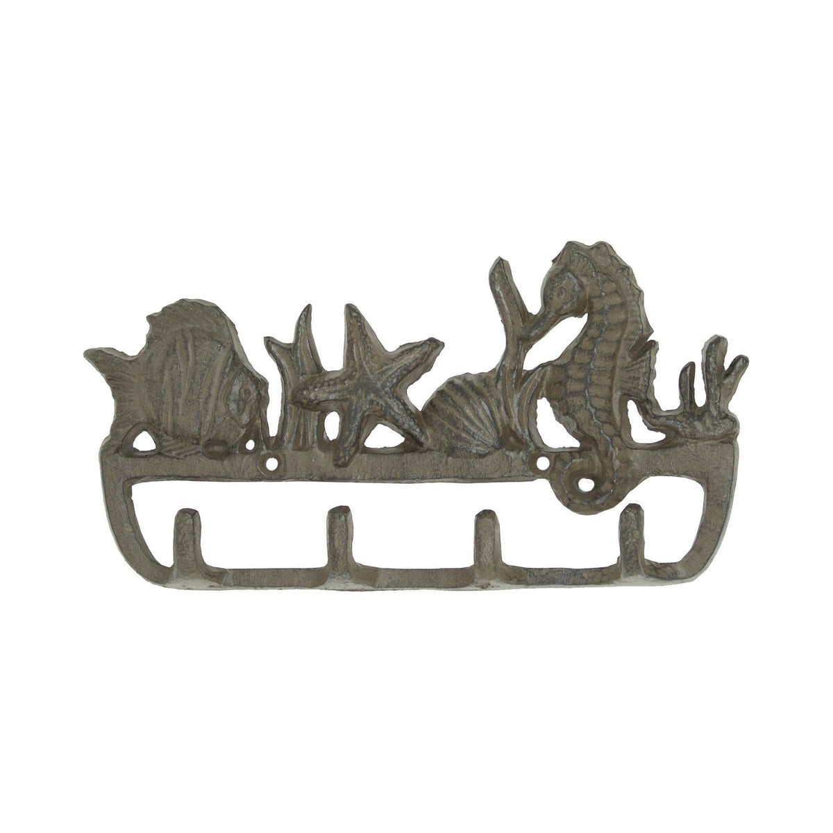 Sea Life Key Rack – Rust (Pkg. 4)