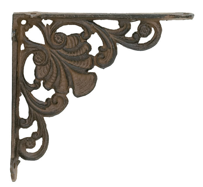 Sm. Shell Bracket – Rust (Pkg. 6)