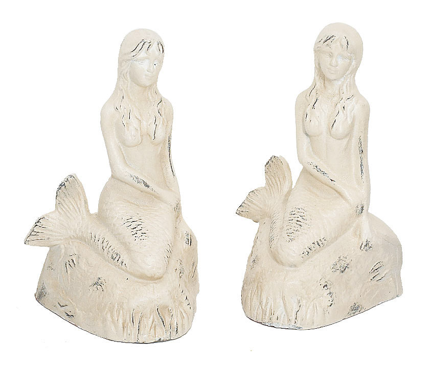 Pr. Mermaid Bookends – Ivory