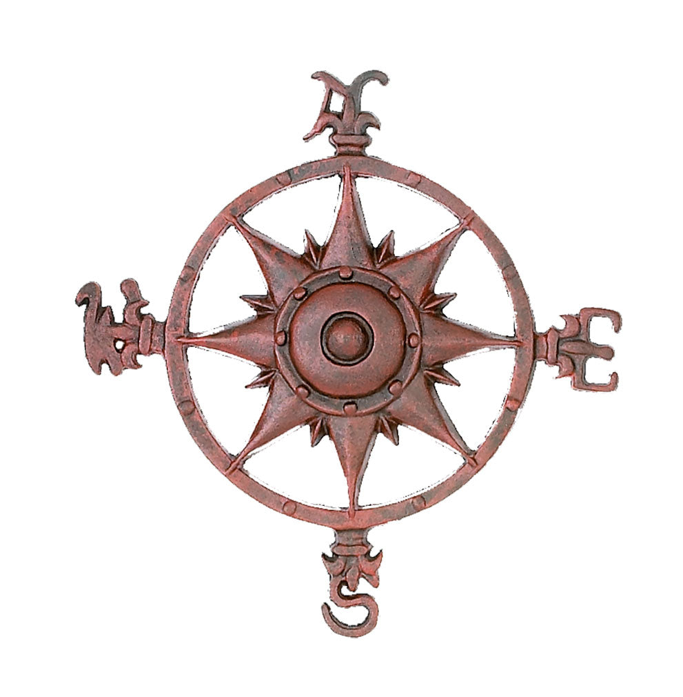 Compass Rose Med. – Red – (Pkg. 2)