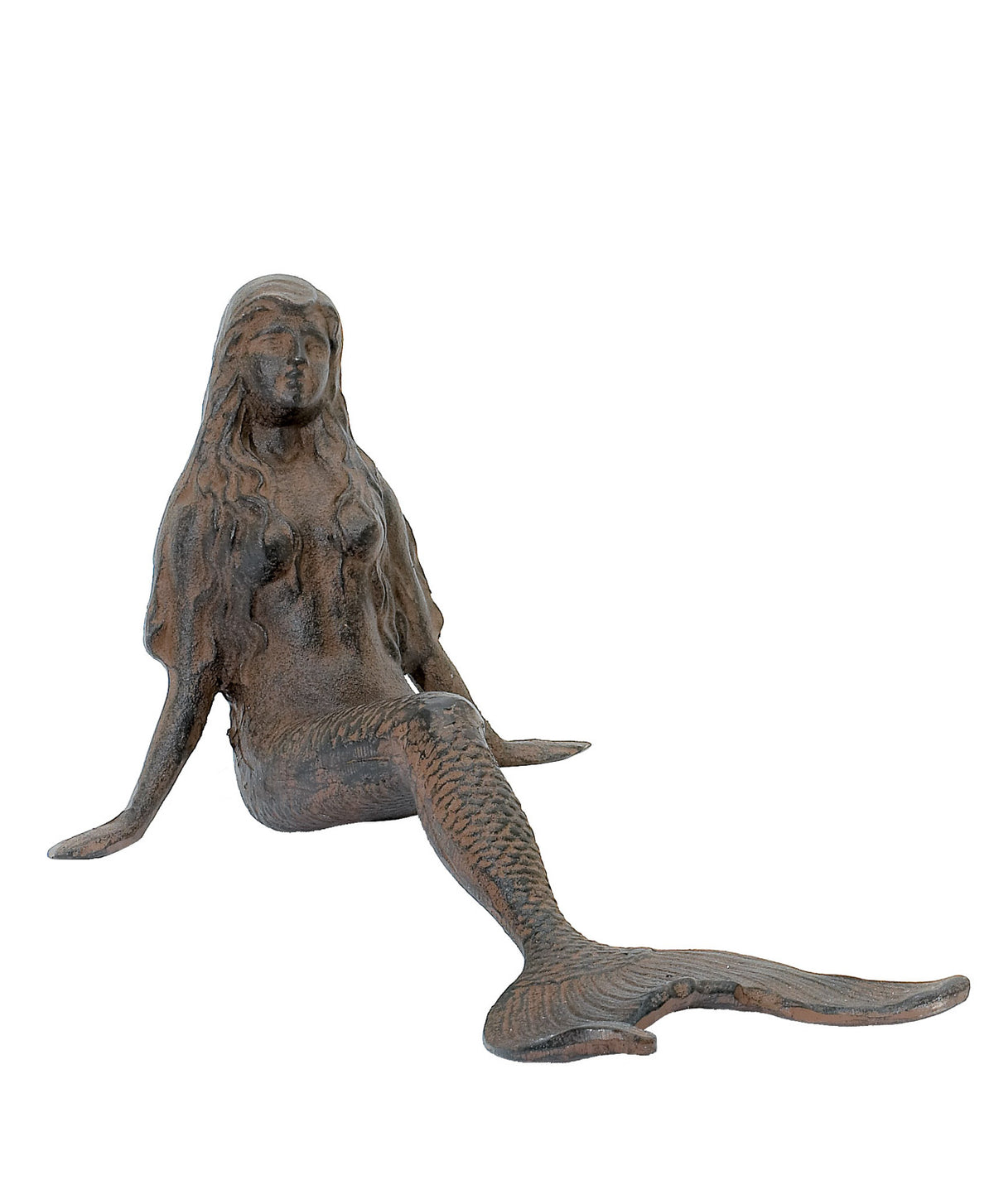 Lg. Leaning Mermaid – Rust