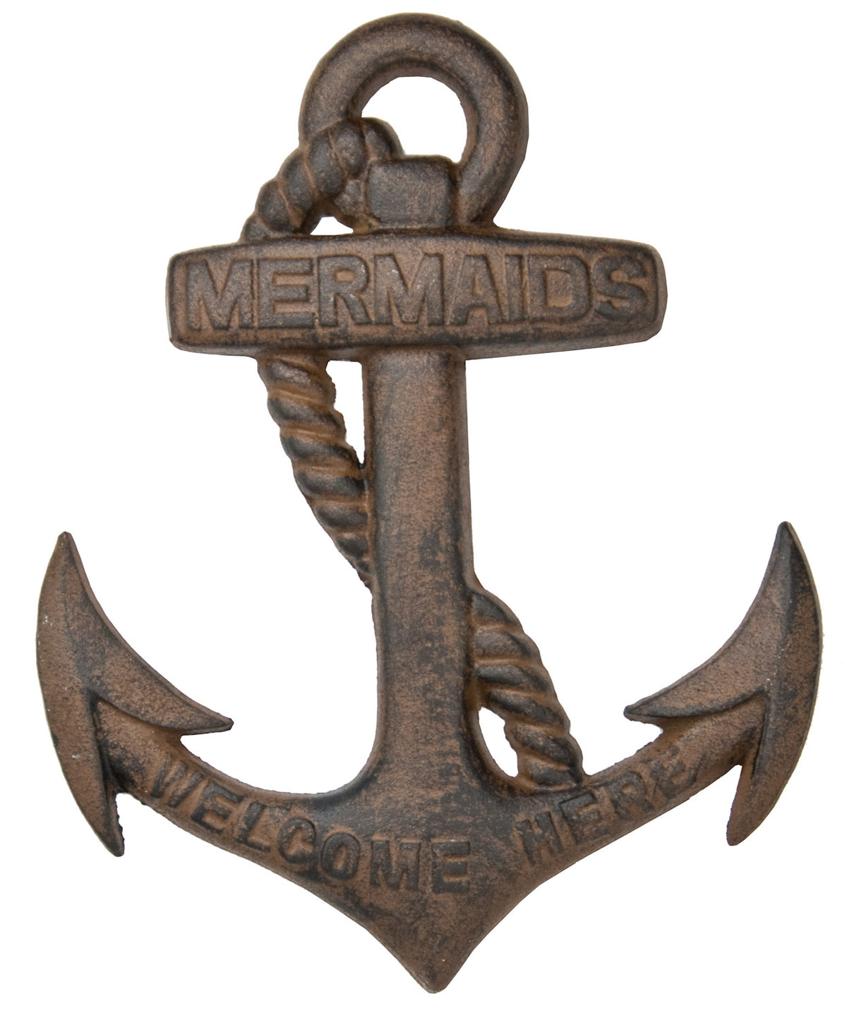 Mermaids Anchor Plaque – Rust – (Pkg. 2)