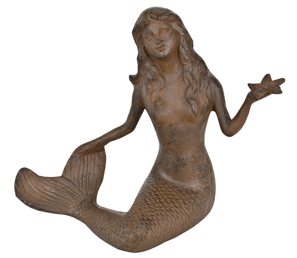 Mermaid w/ Starfish – Rust