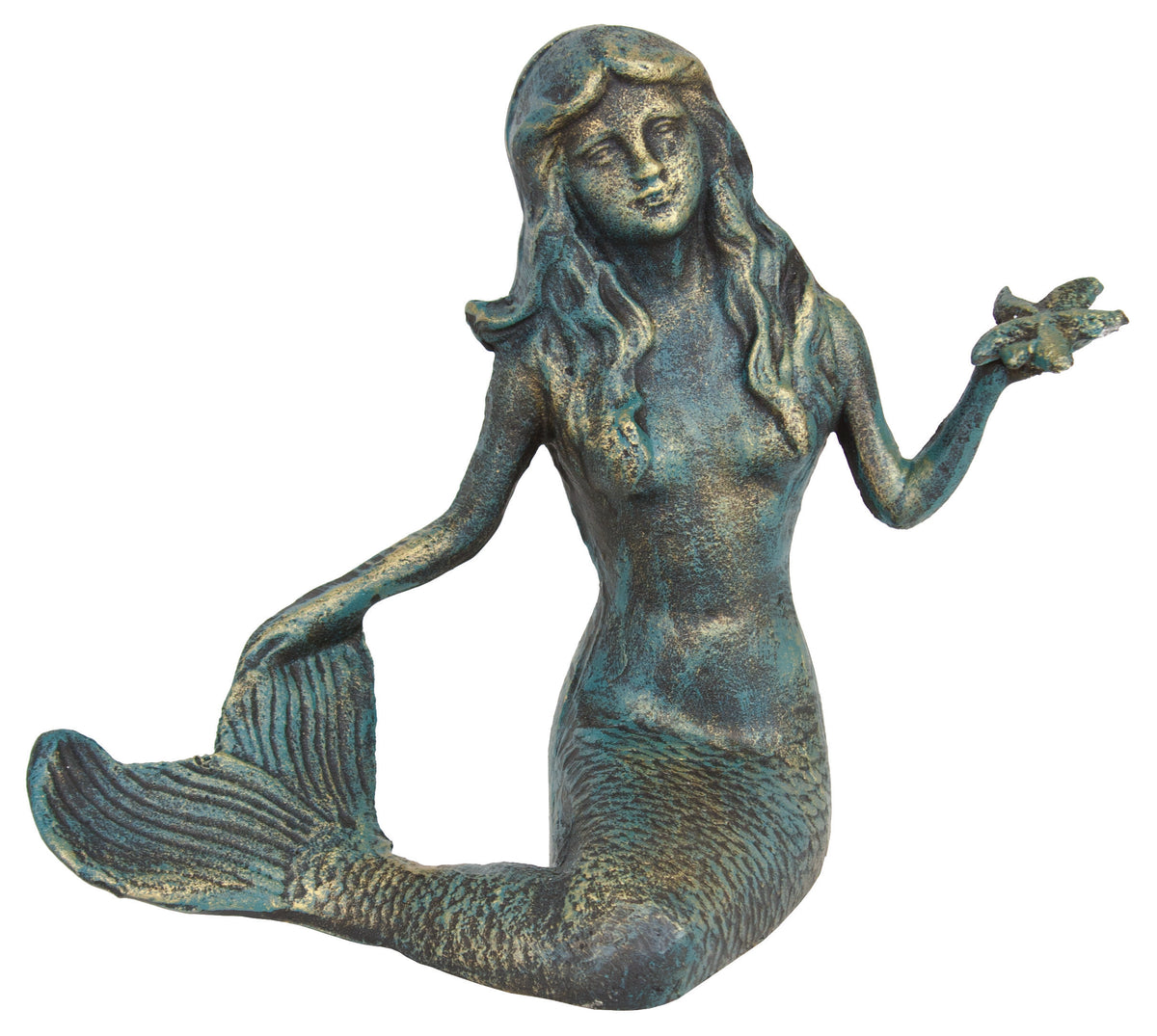 Mermaid w/ Starfish – Verdigris