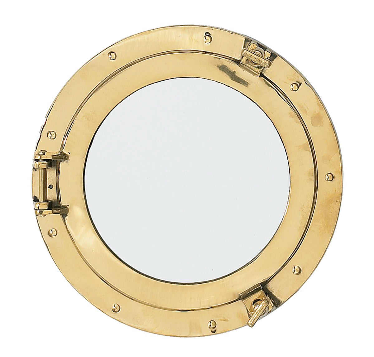Brass Porthole Mirror 20″Dia (13.5″ Mirror)